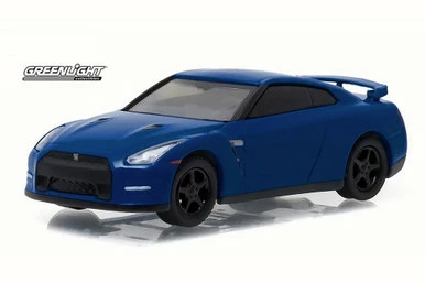 2014 Nissan GT-R, Blue - Greenlight 13170F - 1/64 Scale Diecast Model Toy Car 3 2014 Nissan GT-R, Blue - Greenlight 13170F - 1/64 Scale Diecast Model Toy Car