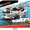 ModelToyCars 2021 Ford GT #98 Heritage Edition With Flatbed Truck, White - Maisto 15108-21A - 1/64 Diecast Car -Cars Sales 15108 21a mai white 2021 ford gt 98 heritage edition with flatbed truck diecast toy car 1 24084.1621277263.386.513