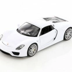 Porsche 918 Spyder, White - Welly 24055HWWT - 1/24 Scale Diecast Model Toy Car