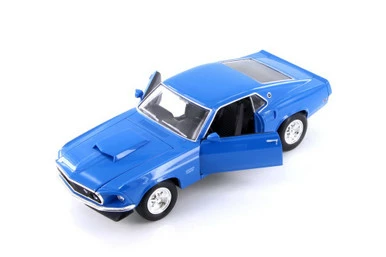 1969 Ford Mustang Boss 429, Blue - Welly 24067WBU - 1/24 Scale Diecast Model Toy Car 3 1969 Ford Mustang Boss 429, Blue - Welly 24067WBU - 1/24 Scale Diecast Model Toy Car