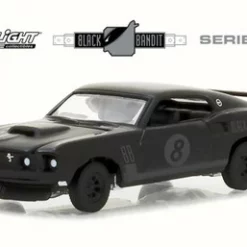 1969 Ford Mustang, Black - Greenlight 27950B/48 - 1/64 Scale Diecast Model Toy Car