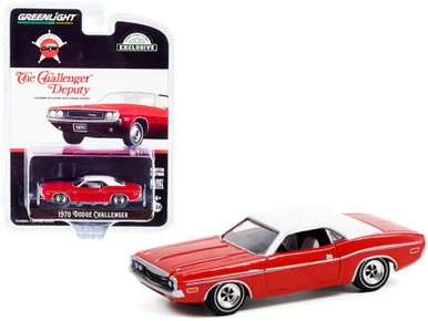 1970 Dodge Challenger, Bright Red - Greenlight 30313/48 - 1/64 Scale Diecast Model Toy Car 3 1970 Dodge Challenger, Bright Red - Greenlight 30313/48 - 1/64 Scale Diecast Model Toy Car