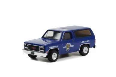 1990 GMC Jimmy - Conrail Police K-9 Unit, Dark Blue - Greenlight 30332/48 - 1/64 Scale Diecast Car 3 1990 GMC Jimmy - Conrail Police K-9 Unit, Dark Blue - Greenlight 30332/48 - 1/64 Scale Diecast Car