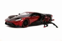 Jada Toys 2007 Ford GT With Miles Morales Spider Man Figure,and - 31190/4 - 1/24 Scale Diecast Model Toy Car 3 Jada Toys 2007 Ford GT With Miles Morales Spider Man Figure,and - 31190/4 - 1/24 Scale Diecast Model Toy Car