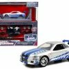 ModelToyCars Brian's 2002 Nissan GT-R R34 Build N' Collect Die-cast Model Kit, Fast &Furious - Jada Toys 31288 - 1/55 Scale Diecast Model Toy Car -Cars Sales 31288 jada silver brian2527s 2002 nissan gt r r34 build n2527 collect die cast model kit fast furious diecast toy car 1 06617.1602622516.386.513