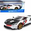 2021 Ford GT #98 Heritage Edition, White - Maisto 31390HE - 1/18 Scale Diecast Model Toy Car -Cars Sales 31390he mai white 2021 ford gt 98 heritage edition diecast toy car 1 92913.1626471457.386.513