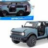 ModelToyCars 2021 Ford Bronco Badlands, Blue - Maisto 31457BL - 1/18 Scale Diecast Model Toy Car -Cars Sales 31457bl mai blue 2021 ford bronco badlands diecast toy car 1 15883.1645488629.386.513