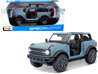 ModelToyCars 2021 Ford Bronco Badlands, Blue - Maisto 31457BL - 1/18 Scale Diecast Model Toy Car 3 ModelToyCars 2021 Ford Bronco Badlands, Blue - Maisto 31457BL - 1/18 Scale Diecast Model Toy Car