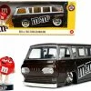 1965 Ford Econoline Bus With Red M&m's Figurine, Brown- Jada Toys 32027 - 1/24 Diecast Car -Cars Sales 32027 jada brown 1965 ford econoline bus with red mm2527s figurine diecast toy car 1 05433.1648138582.386.513