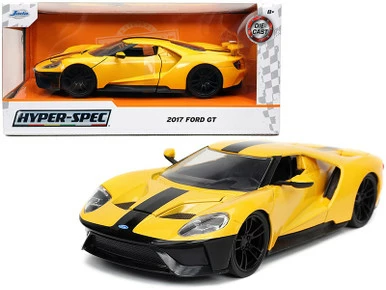 ModelToyCars 2017 Ford GT, Yellow - Jada Toys 32257 - 1/24 Scale Diecast Model Toy Car 3 ModelToyCars 2017 Ford GT, Yellow - Jada Toys 32257 - 1/24 Scale Diecast Model Toy Car