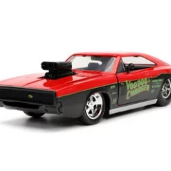 Voodoo Charger 1970 Dodge Charger R/T, Red And Black - Jada Toys 32703/4 - 1/24 Scale Diecast Car