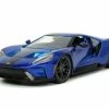2017 Ford GT, Candy Blue - Jada Toys 32720/4 - 1/24 Scale Diecast Model Toy Car -Cars Sales 32720 4 JADA HyperSpec 2017 Ford GT 124 1 32516.1637363387.386.513