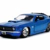 1970 Ford Mustang Boss 429, Blue - Jada Toys 33043 - 1/24 Scale Diecast Model Toy Car -Cars Sales 33043 JADA BTM 1970 Ford Mustang Boss 429 1 89823.1642176784.386.513