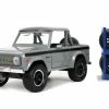 1973 Ford Bronco Pickup Truck With Extra Wheels, Gray - Jada Toys 33849 - 1/24 Scale Diecast Car -Cars Sales 33849 JADA JT 1973 Ford Bronco w Extra Wheels 124 1 02256.1655319251.386.513