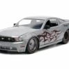 2010 Ford Mustang GT, Silver - Jada Toys 34039/4 - 1/24 Scale Diecast Model Toy Car -Cars Sales 34039 4 JADA BTM 2010 Ford Mustang GT 124 1 05781.1663595546.386.513