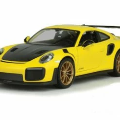 2018 Porsche 911 GT2 RS, Yellow And Black - Showcasts 34523 - 1/24 Scale Diecast Model Toy Car