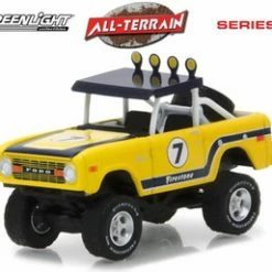 1972 Ford Bronco Baja, Yellow - Greenlight 35090B/48 - 1/64 Scale Diecast Model Toy Car