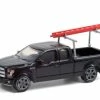 2017 Ford F-150 With Ladder Rack, Black - Greenlight 35200F/48 - 1/64 Scale Diecast Model Toy Car -Cars Sales 35200F 48 GL Blue Collar Collection S9 164 1 47566.1637363524.386.513