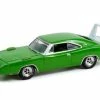 1969 Dodge Charger Daytona (Lot #1399), Spring Green Metallic - Greenlight 37240 - 1/64 Diecast Car -Cars Sales 37240 b gl 1969 dodge charger daytona 2528lot 13992529 diecast toy car 1 85741.1645052783.386.513