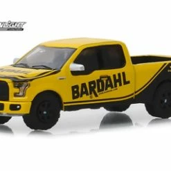 ModelToyCars Bardahl 2017 Ford F-150, Yellow With Black - Greenlight 41080/48 - 1/64 Scale Diecast Model Toy Car