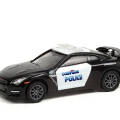 Oceanside Police California 2015 Nissan GT-R, Black & White - Greenlight 42960D - 1/64 Diecast Car