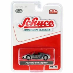 Porsche 918 Spyder, Silver - Schuco 4500 - 1/64 Scale Diecast Model Toy Car