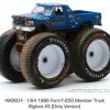 Greenlight 1996 Ford F-250 (Dirty Version), Bigfoot #5 - 49060F/48 - 1/64 Scale Diecast Model Toy Car -Cars Sales 49060F GL BLUE 1996 Ford F 250 2528Dirty Version2529 1 AZ 48507.1610380280.386.513