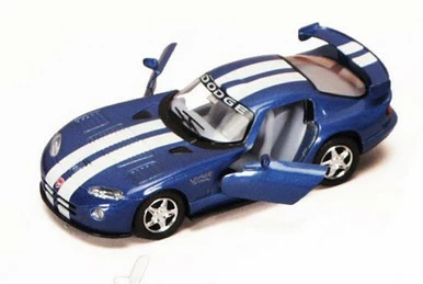 Kinsmart Dodge Viper GTS-R, Blue - 5039D - 1/36 Scale Diecast Model Toy Car (Brand New, But NOT IN BOX) 3 Kinsmart Dodge Viper GTS-R, Blue - 5039D - 1/36 Scale Diecast Model Toy Car (Brand New, But NOT IN BOX)