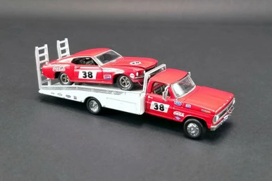 Greenlight 1969 Ford F-350 Ramp& #38 1969 Ford Mustang Trans Am, 51269 - 1/64 Scale Diecast Model Toy Car 3 Greenlight 1969 Ford F-350 Ramp& #38 1969 Ford Mustang Trans Am, 51269 - 1/64 Scale Diecast Model Toy Car