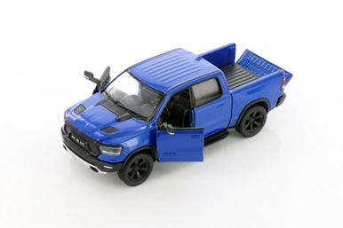 2019 Dodge Ram Pick Up Truck, Blue - Kinsmart 5413D - 1/46 Scale Diecast Model Toy Car 3 2019 Dodge Ram Pick Up Truck, Blue - Kinsmart 5413D - 1/46 Scale Diecast Model Toy Car