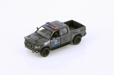 2019 Dodge Ram 1500 Police Pick-Up Truck, Gray - Kinsmart 5413DPR - 1/46 Scale Diecast Car 3 2019 Dodge Ram 1500 Police Pick-Up Truck, Gray - Kinsmart 5413DPR - 1/46 Scale Diecast Car