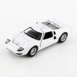 1966 Ford GT40 MKII, White - Kinsmart 5427D - 1/38 Scale Diecast Model Toy Car