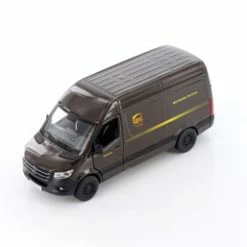 Mercedes-Benz Sprinter UPS Delivery Van, Brown - Kinsmart 5430D - 1/48 Scale Diecast Model Toy Car