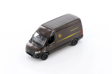 Mercedes-Benz Sprinter UPS Delivery Van, Brown - Kinsmart 5430D - 1/48 Scale Diecast Model Toy Car 3 Mercedes-Benz Sprinter UPS Delivery Van, Brown - Kinsmart 5430D - 1/48 Scale Diecast Model Toy Car