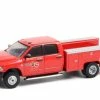 Los Angeles County Fire Department (California) 2017 Dodge Ram 3500 Dually Service Truck, Red - Greenlight 67010E/48 - 1/64 Scale Diecast Model Toy Car -Cars Sales 67010E 48 GL Fire 2526 Rescue Series 1 164 1 62372.1644508636.386.513