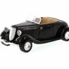 Motor Max 1934 Ford Coupe Convertible, Black - Motormax 73218 - 1/24 Scale Diecast Model Car -Cars Sales 73218 MMT BLACK 1934 FORD COUPE CONVERTIBLE Diecast Model Toy Car closed az 04 09083.1610383132.386.513