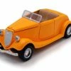Motor Max 1934 Ford Coupe Convertible, Yellow - Motormax Premium American 73218 - 1/24 Scale Diecast Model Car -Cars Sales 73218 MMT YELLOW 1934 Ford Coupe Convertible Diecast Model Toy car AZ 41035.1610383094.386.513