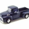 Motor Max 1956 Ford Pick Up Truck, Blue - Motormax 73235 - 1/24 Scale Diecast Model Car -Cars Sales 73235 MMT BLUE 1956 Ford Pick Up Truck Diecast Model Toy car AZ 42913.1595031643.386.513