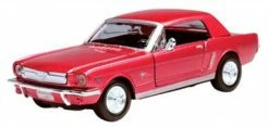 Motor Max 1964 1/2 Ford Mustang, Red - 73273 - 1/24 Scale Diecast Model Toy Car (Brand New, But NOT IN BOX)