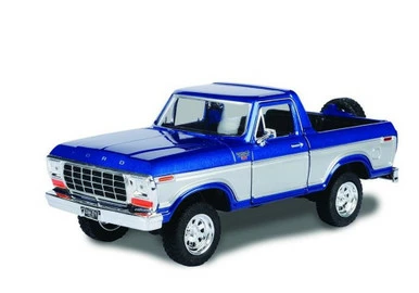 1978 Ford Bronco Ranger XLT W/ Spare Tire, Blue - Motor Max 79372 - 1/24 Scale Diecast Car 3 1978 Ford Bronco Ranger XLT W/ Spare Tire, Blue - Motor Max 79372 - 1/24 Scale Diecast Car