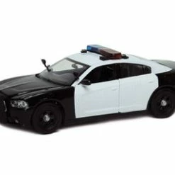 Motor Max 2011 Dodge Charger Pursuit Unmarked W/ Lights & Soundsand 79533 1/24 Scale Diecast Model Toy Car