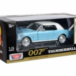 1964.5 Ford Ford Mustang, James Bond - Motor Max 79855WTQ - 1/24 Scale Diecast Model Toy Car