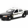 2011 Ford Crown Victoria Interceptor, Black & White - Greenlight 84124 - 1/24 Scale Diecast Car -Cars Sales 84124 GL 2011 Ford Crown Victoria Police Interceptor Indiana 124 1 93132.1655224002.386.513