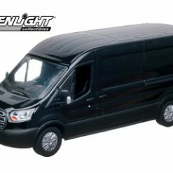 ModelToyCars 2015 Ford Transit (V363) Cargo Van, Tuxedo Black Metallic - Greenlight 86040 - 1/43 Diecast Car