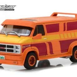 1983 GMC Vandura Custom, Orange - Greenlight 86327 - 1/43 Scale Diecast Model Toy Car