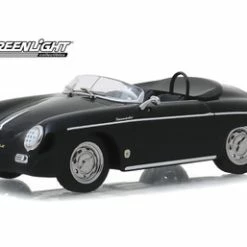 ModelToyCars 1958 Porsche 356 Speedster Super, Black - Greenlight 86539 - 1/43 Scale Diecast Model Toy Car