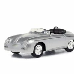 1958 Porsche 356 Speedster Super, Silver - Greenlight 86597 - 1/43 Scale Diecast Model Toy Car