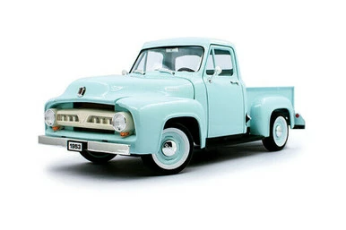 1953 Ford F-100 Pick Up Truck, Light Green - Lucky Road Signature 92148LGN - 1/18 Scale Diecast Car 3 1953 Ford F-100 Pick Up Truck, Light Green - Lucky Road Signature 92148LGN - 1/18 Scale Diecast Car