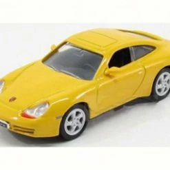 Lucky Road Signature 1998 Porsche 911 Carrera, Yellow - Road Signature 94221 - 1/43 Scale Diecast Model Toy Car