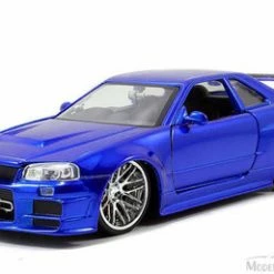 Jada Toys Fast & Furious Brian's Nissan Skyline GT-R, Candy- Toys 97173 - 1/24 Scale Diecast Model Toy Car